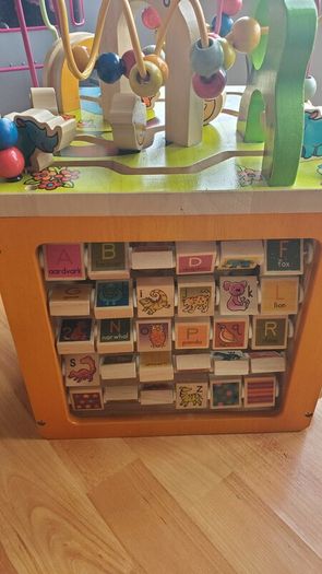 Zany Zoo Wooden Activity Cube