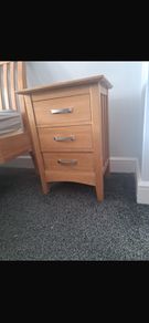 bedside lockers and wardrobe