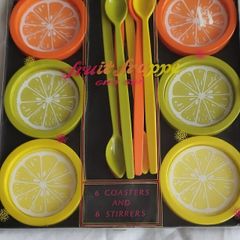 Cocktail coaster set