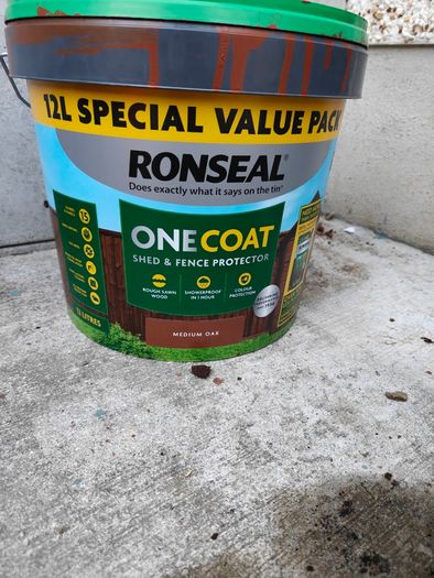 Ronseal Fence Life Plus  Medium Oak 5L (Brand New)  Selling an