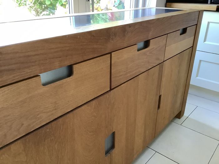 Oak Sideboard with Stone Insert - Richard Stamp