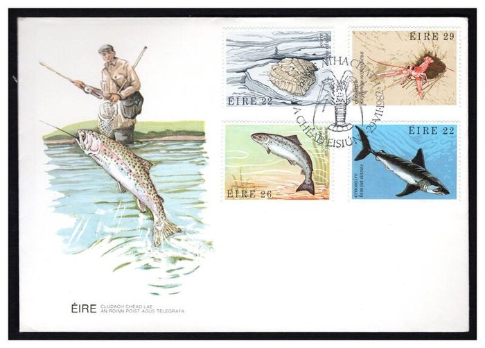 Collection 1982 Ireland Commemorative Stamps Post and Telegraph (P&T) First Day Cover (FDC). Collection of 8 covers.