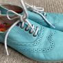 Petasil girls leather shoes size 12 or 31 turquoise Image 5