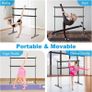 Ballet Barre Freestanding, Portable Ballet Bar 10 Height Adjustable Stretching Dance Bar with Non-Slip Rubber Pads for Girls Kids Adults Home Workout Fitness Yoga Image 5