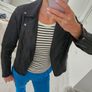 salsa leather biker jacket Image 9