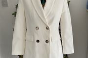 blazer Bnwt Zara longline ivory cream shade size large