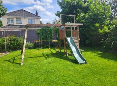 Swing and slide set
