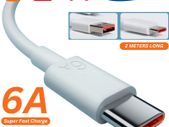 6A Fast Charging Cable USB C Type C For Samsung Huawei OnePlus Xiaomi Turbo Charge
