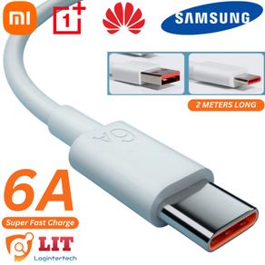 6A Fast Charging Cable USB C Type C For Samsung Huawei OnePlus Xiaomi Turbo Charge