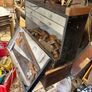 Large vintage tool box and tools Image 6