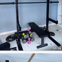 Gym Body max weight rack and bench
