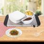 Buffet Servers /Plate  Warmers Quest Model BN R 16520 Euro Prices With Three Lidded  Serving Trays 1.2 Litre See The Food Through The  Plastic Lids  200 Watts  Beside Two Cash Machines SAFER Card Shopping. Image 8