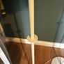 2 Matching ( exactly the same ) Tall Cream / Off White Tall Floor Standing Lamps - will sell individually Image 5
