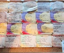 Blur, Oasis, Radiohead, Pulp, OCS 90's concert ticket collection
