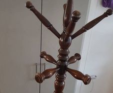 Mahogany coat stand