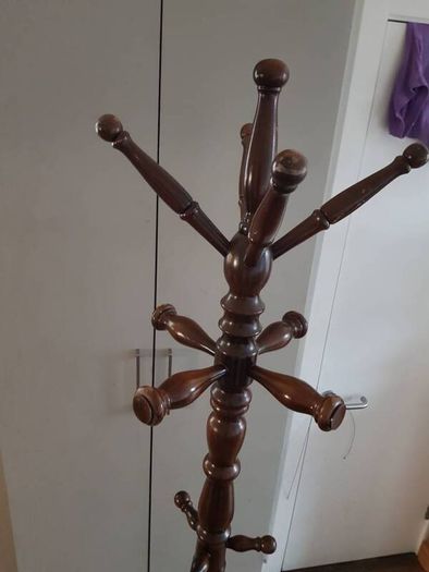 Mahogany coat stand