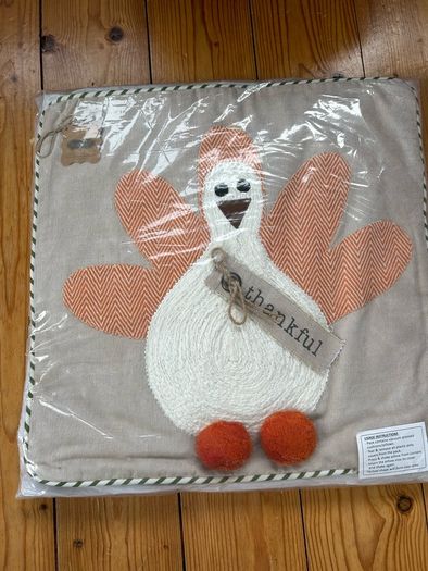 NEW Mudpie Brand Thankful Cushion Cover
