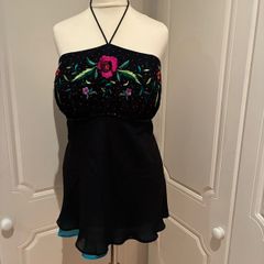 Silk Embroidered Top, size 20