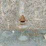 Vintage Original Eagle Glass Oil Lamp Image 5