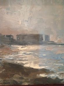 Norman Teeling "View of Burrow Beach,Sutton from Howth"