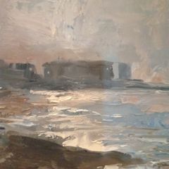 Norman Teeling "View of Burrow Beach,Sutton from Howth"