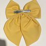 Embroidered Woodland Hair Bow Clip Image 2