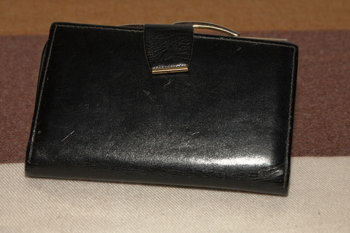 Black Leather Purse
