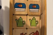 wooden pairing game
