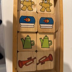 wooden pairing game