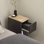 Set of 2 side tables bedside tables narrow storage tables Image 7