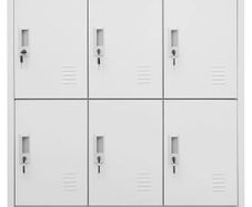 Locker Cabinet Light Grey 90x45x92.5 cm Steel