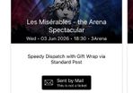 Les miserables tickets