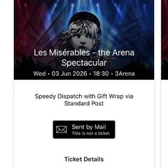 Les miserables tickets