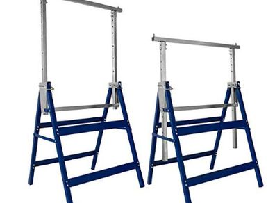 Scaffolding, 7-way height adjustable 81-130 cm, 400 kg maximum load capacity