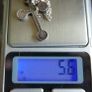 Vintage Sterling Silver 925 Heraldic Cross Pendant Necklace 5,6g length 16" Image 6