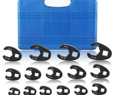 Wrench Set 15PCS Crowfoot Flare Nut