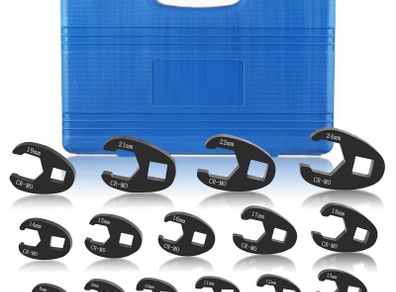 Wrench Set 15PCS Crowfoot Flare Nut