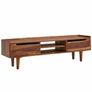 145cm Solid Wood TV Unit Sheesham TV Stand Storage Cabinet Image 4