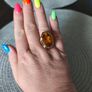 14Ct Gold Ring with corundum stone Image 5