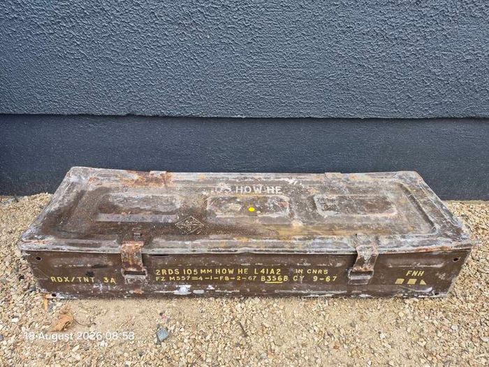 Military Ammunition Chest and Twin Mortar Holders