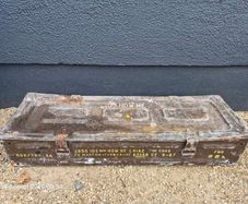 Military Ammunition Chest and Twin Mortar Holders