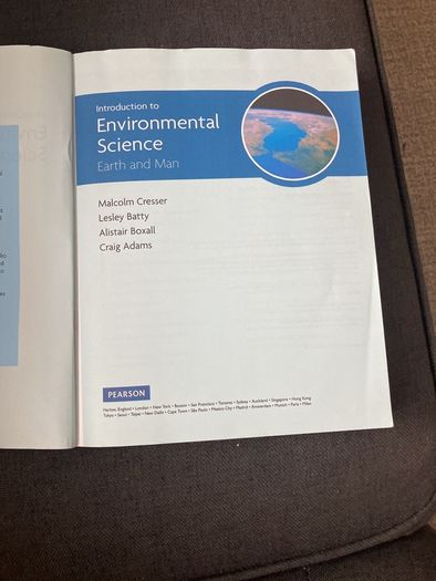 Pearson: Introduction to Environmental Science (Earth and Man)