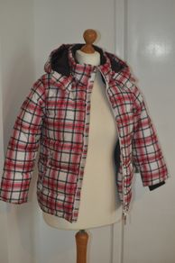 H&M girls quilted warm waterproof jacket size 10 - 11 years, 146cm