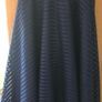 Good-Feeling For Women Izabel London Stripe Midi Skirt Mesh Navy Image 2