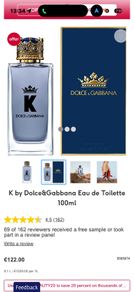 D&G K 100ml parfum for him