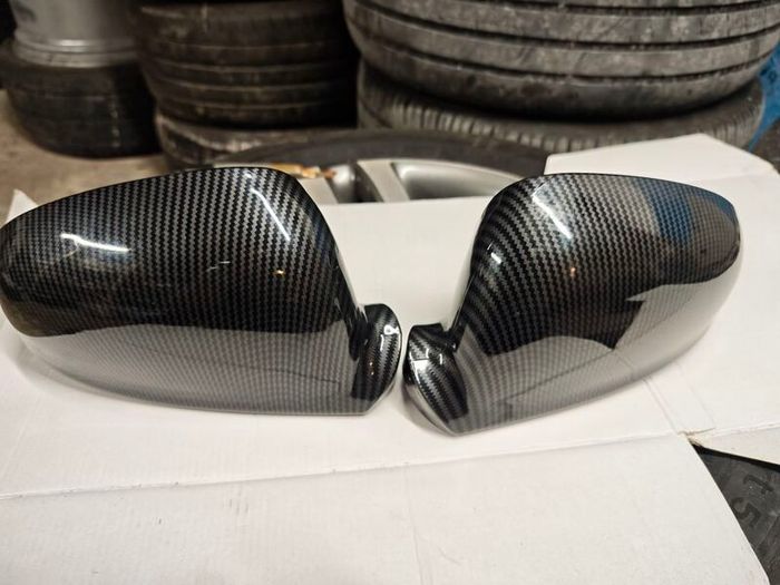 Vw Golf mk5 black carbon fiber mirror covers