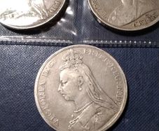 Three   Victorian Silver Crowns