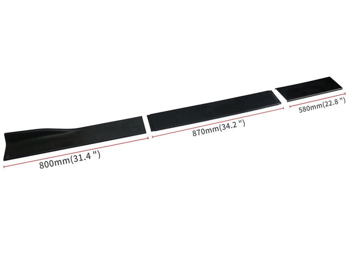 Universal side skirts