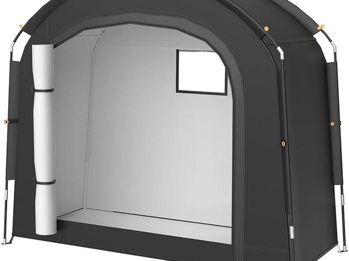 Bike Shed, Bike Storage Outdoor Waterproof Storage Tent, Portable Garden Garage Shelter for 2 Bicycles, Motorcycle, Tools, Toys & Lawn Mower