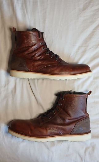 Mens brown bullboxer leather boots EU 46, UK 11